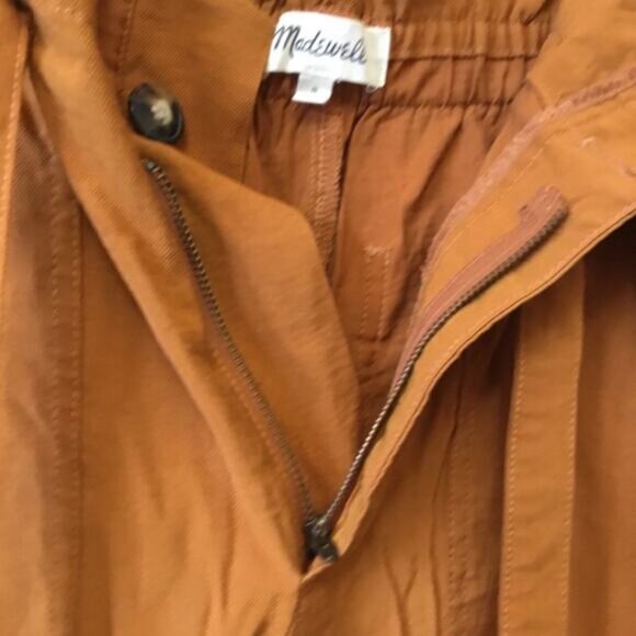 Madewell Gold Dunaway Paperbag Pants - Picture 13 of 14